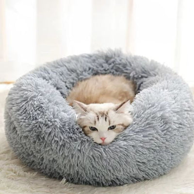 coussin pour chat gris fonce chat mignon
