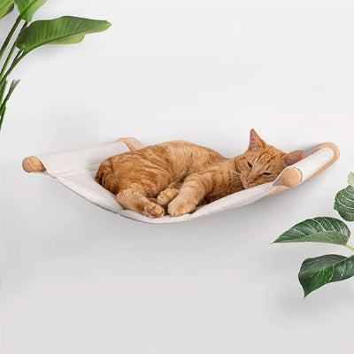 hamac pour chat mural coucher cote gauche