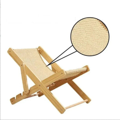 lit pour chat chaise longue fond blanc