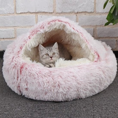 panier pour chat cocoon rose chatton mignon